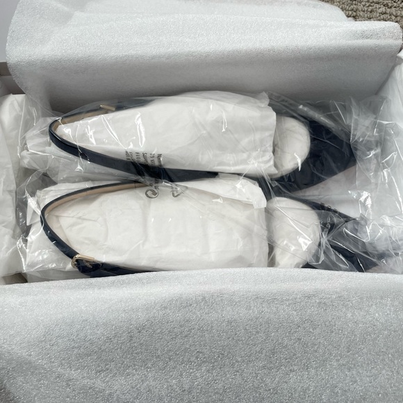 Brand new, navy suede, Jimmy Choo Erin flats. - Picture 6 of 11